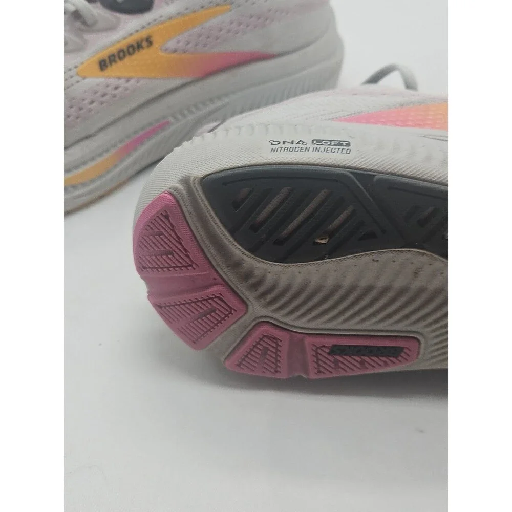 Brooks Sneakers Womens 10 D Wide Ghost 17 1204311D070 Gray Running Athletic Shoe - Picture 13 of 16